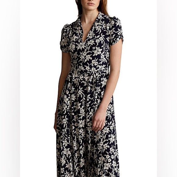 Polo Ralph Lauren Floral A-Line Midi Dress NWT - Picture 9 of 16